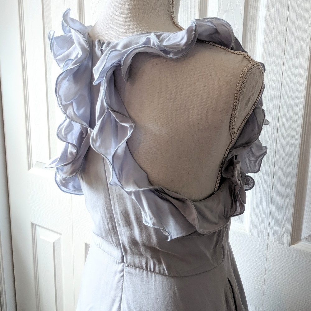 BOGO❗ Tea & Cup blue ruffle strap racer back dress - Picture 3 of 7